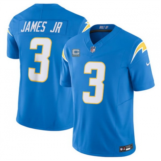 Men Los Angeles Chargers 3 Derwin James Jr Blue 2024 F U S E With 4 Star C Patch Vapor Untouchable Limited Stitched Jersey Men Los Angeles Chargers 3 Derwin James Jr Blue 2024 F U S E With 4 Star C Patch Vapor Untouchable Limited Stitched Jersey