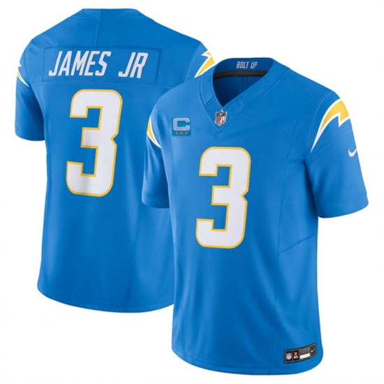 Men Los Angeles Chargers 3 Derwin James Jr Light Blue 2023 F U S E With 3 Star C Patch Vapor Untouchable Limited Stitched Jersey Men Los Angeles Chargers 3 Derwin James Jr Light Blue 2023 F U S E With 3 Star C Patch Vapor Untouchable Limited Stitched Jersey