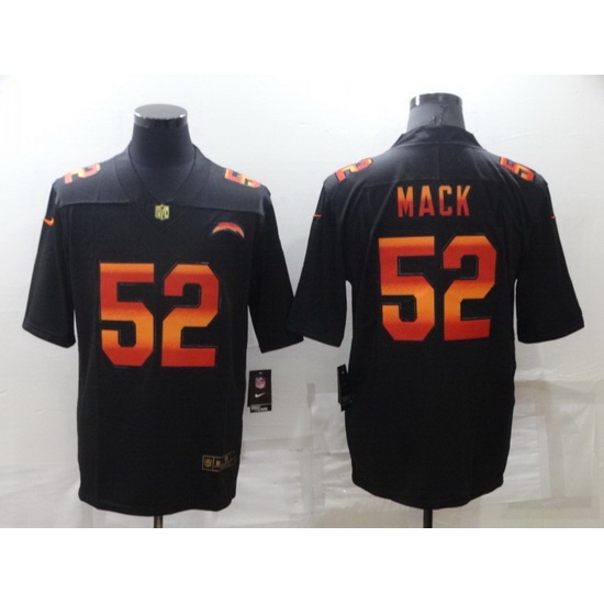 Men Los Angeles Chargers 52 Khalil Mack Black Fashion Limited Stitched jersey Men Los Angeles Chargers 52 Khalil Mack Black Fashion Limited Stitched jersey