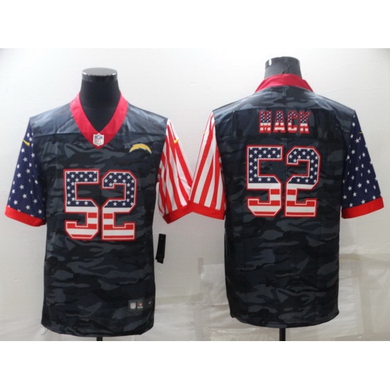 Men Los Angeles Chargers 52 Khalil Mack Camo USA Flag Limited Stitched jersey Men Los Angeles Chargers 52 Khalil Mack Camo USA Flag Limited Stitched jersey