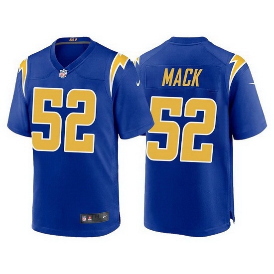 Men Los Angeles Chargers 52 Khalil Mack Royal Vapor Untouchable Limited Stitched jersey Men Los Angeles Chargers 52 Khalil Mack Royal Vapor Untouchable Limited Stitched jersey