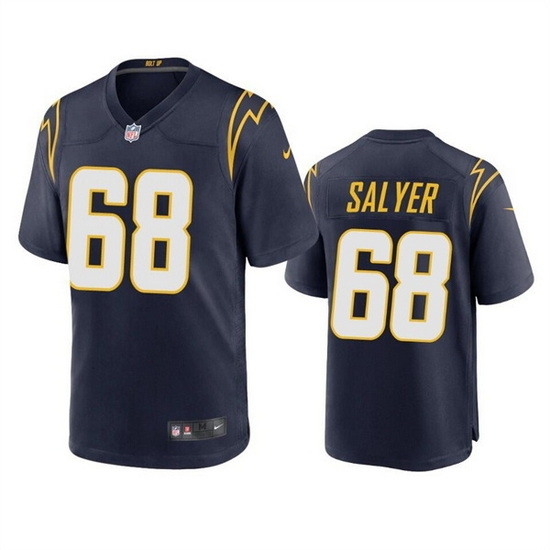 Men Los Angeles Chargers 68 Jamaree Salyer Navy Stitched Jersey Men Los Angeles Chargers 68 Jamaree Salyer Navy Stitched Jersey