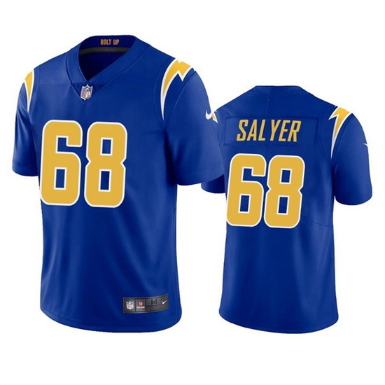 Men Los Angeles Chargers 68 Jamaree Salyer Royal Vapor Untouchable Limited Stitched Jersey Men Los Angeles Chargers 68 Jamaree Salyer Royal Vapor Untouchable Limited Stitched Jersey
