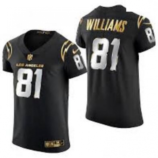 Men Los Angeles Chargers 81 Mike Williams 2020 Black Gold Limited Jersey Men Los Angeles Chargers 81 Mike Williams 2020 Black Gold Limited Jersey