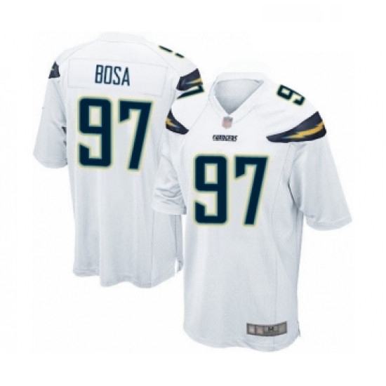 Men Los Angeles Chargers 97 Joey Bosa Game White Football Jersey Men Los Angeles Chargers 97 Joey Bosa Game White Football Jersey