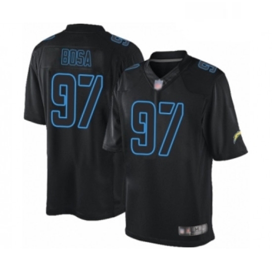 Men Los Angeles Chargers 97 Joey Bosa Limited Black Rush Impact Football Jersey Men Los Angeles Chargers 97 Joey Bosa Limited Black Rush Impact Football Jersey