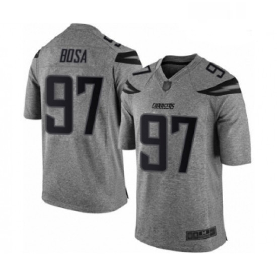 Men Los Angeles Chargers 97 Joey Bosa Limited Gray Gridiron Football Jersey Men Los Angeles Chargers 97 Joey Bosa Limited Gray Gridiron Football Jersey