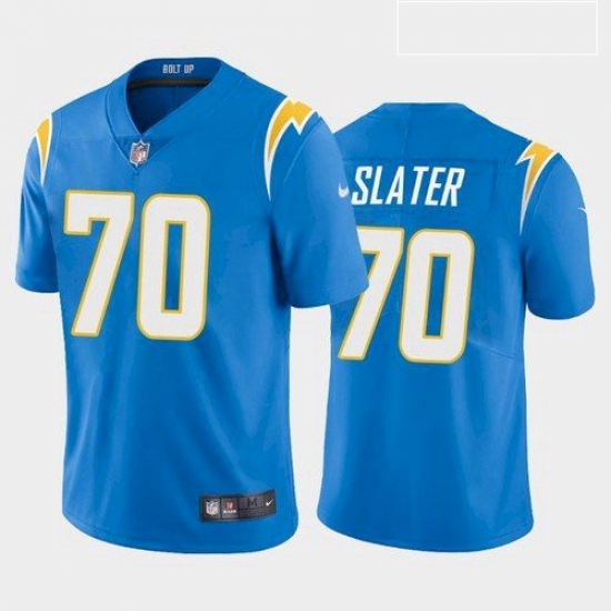 Men Los Angeles Chargers Rashawn Slater White Blue 2021 Draft Jersey Men Los Angeles Chargers Rashawn Slater White Blue 2021 Draft Jersey