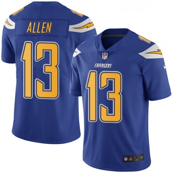 Men Nike Los Angeles Chargers 13 Keenan Allen Limited Electric Blue Rush Vapor Untouchable NFL Jersey Men Nike Los Angeles Chargers 13 Keenan Allen Limited Electric Blue Rush Vapor Untouchable NFL Jersey