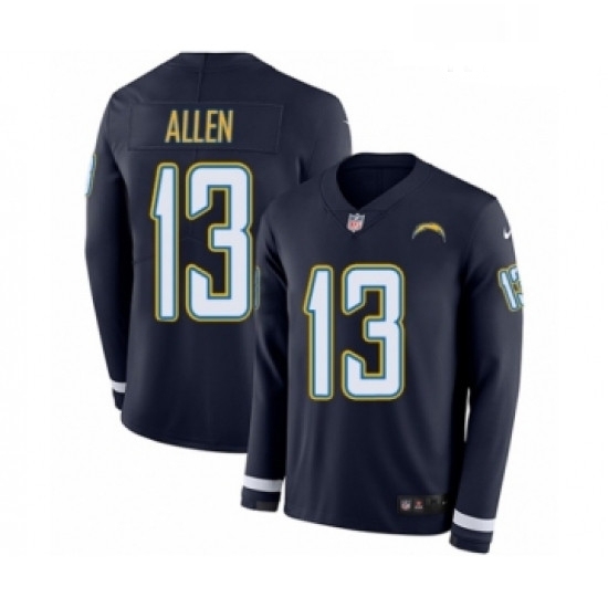 Men Nike Los Angeles Chargers 13 Keenan Allen Limited Navy Blue Therma Long Sleeve NFL Jersey Men Nike Los Angeles Chargers 13 Keenan Allen Limited Navy Blue Therma Long Sleeve NFL Jersey