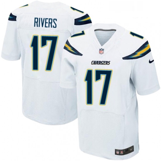 Men Nike Los Angeles Chargers 17 Philip Rivers Elite White NFL Jersey Men Nike Los Angeles Chargers 17 Philip Rivers Elite White NFL Jersey