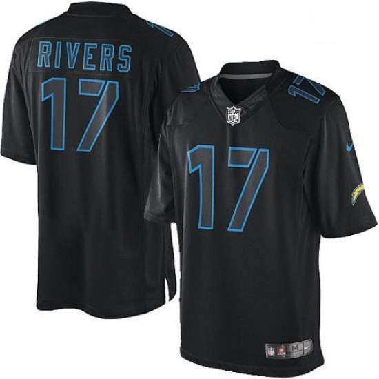Men Nike Los Angeles Chargers 17 Philip Rivers Limited Black Impact NFL Jersey Men Nike Los Angeles Chargers 17 Philip Rivers Limited Black Impact NFL Jersey