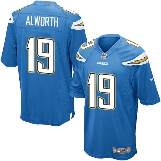 Men Nike Los Angeles Chargers 19 Lance Alworth Game Electric Blue Alternate NFL Jersey Men Nike Los Angeles Chargers 19 Lance Alworth Game Electric Blue Alternate NFL Jersey