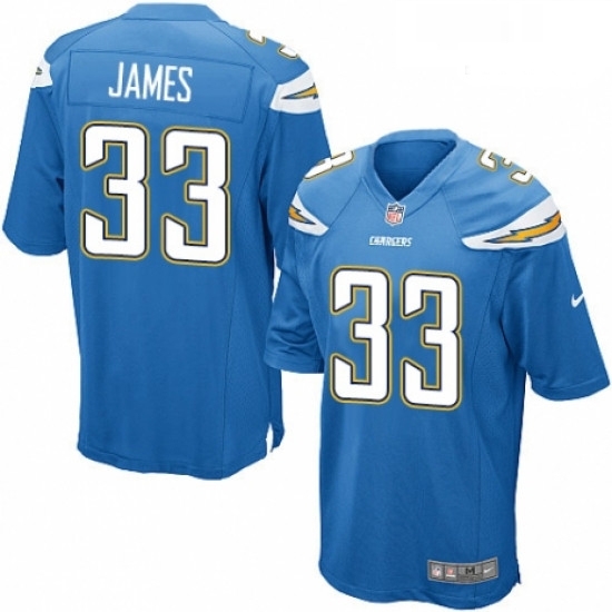 Men Nike Los Angeles Chargers 33 Derwin James Game Electric Blue Alternate NFL Jersey Men Nike Los Angeles Chargers 33 Derwin James Game Electric Blue Alternate NFL Jersey