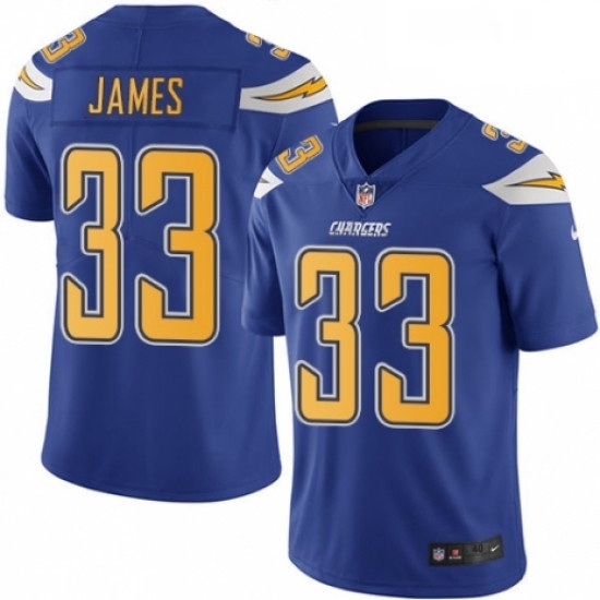 Men Nike Los Angeles Chargers 33 Derwin James Limited Electric Blue Rush Vapor Untouchable NFL Jersey Men Nike Los Angeles Chargers 33 Derwin James Limited Electric Blue Rush Vapor Untouchable NFL Jersey