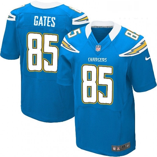 Men Nike Los Angeles Chargers 85 Antonio Gates Elite Electric Blue Alternate NFL Jersey Men Nike Los Angeles Chargers 85 Antonio Gates Elite Electric Blue Alternate NFL Jersey