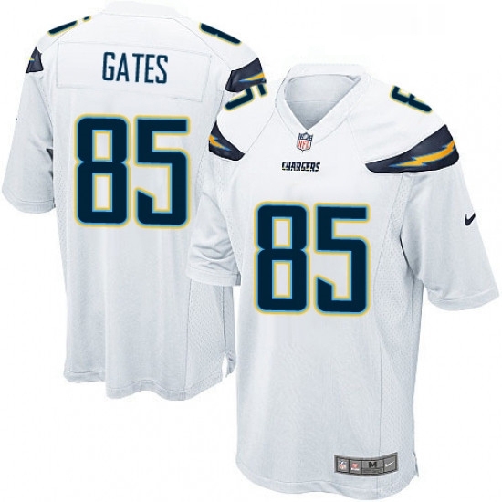 Men Nike Los Angeles Chargers 85 Antonio Gates Game White NFL Jersey Men Nike Los Angeles Chargers 85 Antonio Gates Game White NFL Jersey