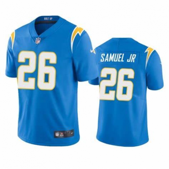 Men Nike Los Angeles Chargers Asante Samuel Jr. #26 Blue Vapor Limited Jersey Men Nike Los Angeles Chargers Asante Samuel Jr. #26 Blue Vapor Limited Jersey