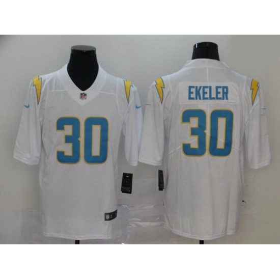 Men Nike Los Angels Chargers 30 Austin Ekeler White Vapor Limited Jersey Men Nike Los Angels Chargers 30 Austin Ekeler White Vapor Limited Jersey