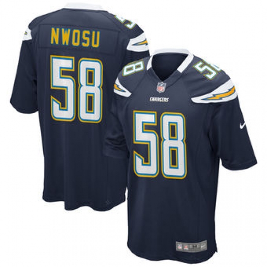 Men's Los Angeles Chargers Uchenna Nwosu Nike Navy 2018 NFL Draft Pick Elite Jersey Men's Los Angeles Chargers Uchenna Nwosu Nike Navy 2018 NFL Draft Pick Elite Jersey