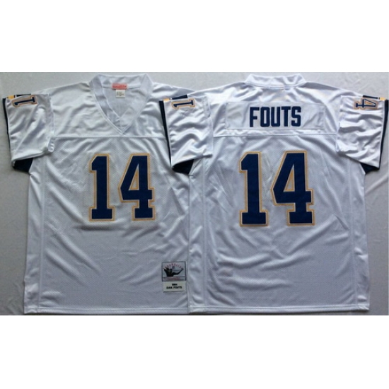 Mitchell And Ness 1994 Chargers #14 Dan Fouts white Throwback Stitched NFL Jersey Mitchell And Ness 1994 Chargers #14 Dan Fouts white Throwback Stitched NFL Jersey