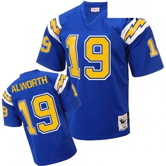 Mitchell And Ness Los Angeles Chargers 19 Lance Alworth Authentic Electric Blue 1984 Throwback NFL Jersey Mitchell And Ness Los Angeles Chargers 19 Lance Alworth Authentic Electric Blue 1984 Throwback NFL Jersey