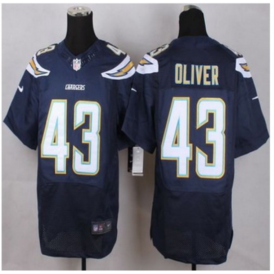 New San Diego Chrgers #43 Branden Oliver Navy Blue Team Color Men Stitched NFL New Elite Jersey New San Diego Chrgers #43 Branden Oliver Navy Blue Team Color Men Stitched NFL New Elite Jersey