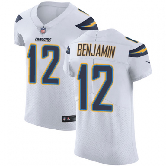 Nike Chargers #12 Travis Benjamin White Mens Stitched NFL Vapor Untouchable Elite Jersey Nike Chargers #12 Travis Benjamin White Mens Stitched NFL Vapor Untouchable Elite Jersey