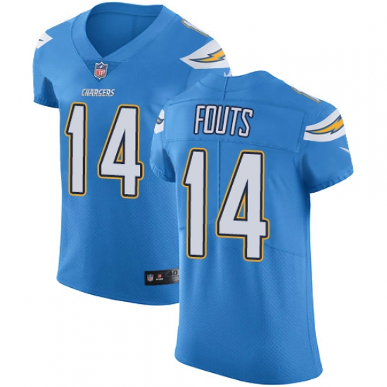 Nike Chargers #14 Dan Fouts Electric Blue Alternate Mens Stitched NFL Vapor Untouchable Elite Jersey Nike Chargers #14 Dan Fouts Electric Blue Alternate Mens Stitched NFL Vapor Untouchable Elite Jersey