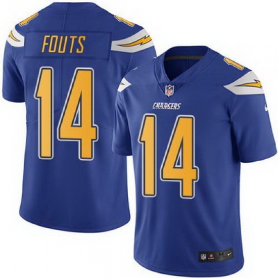 Nike Chargers #14 Dan Fouts Electric Blue Mens Stitched NFL Limited Rush Jersey Nike Chargers #14 Dan Fouts Electric Blue Mens Stitched NFL Limited Rush Jersey