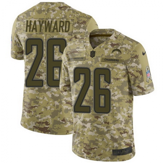 Nike Chargers #26 Casey Hayward Camo Mens Stitched NFL Limited 2018 Salute To Service Jersey Nike Chargers #26 Casey Hayward Camo Mens Stitched NFL Limited 2018 Salute To Service Jersey