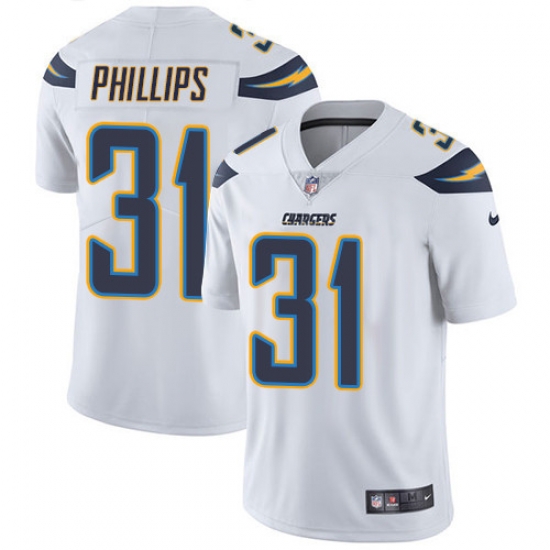 Nike Chargers 31 Adrian Phillips White Mens Stitched NFL Vapor Untouchable Limited Jersey Nike Chargers 31 Adrian Phillips White Mens Stitched NFL Vapor Untouchable Limited Jersey