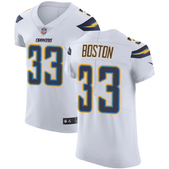 Nike Chargers #33 Tre Boston White Mens Stitched NFL Vapor Untouchable Elite Jersey Nike Chargers #33 Tre Boston White Mens Stitched NFL Vapor Untouchable Elite Jersey