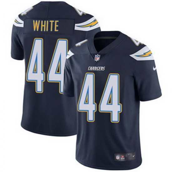 Nike Chargers #44 Kyzir White Navy Blue Team Color Mens Stitched NFL Vapor Untouchable Limited Jersey Nike Chargers #44 Kyzir White Navy Blue Team Color Mens Stitched NFL Vapor Untouchable Limited Jersey