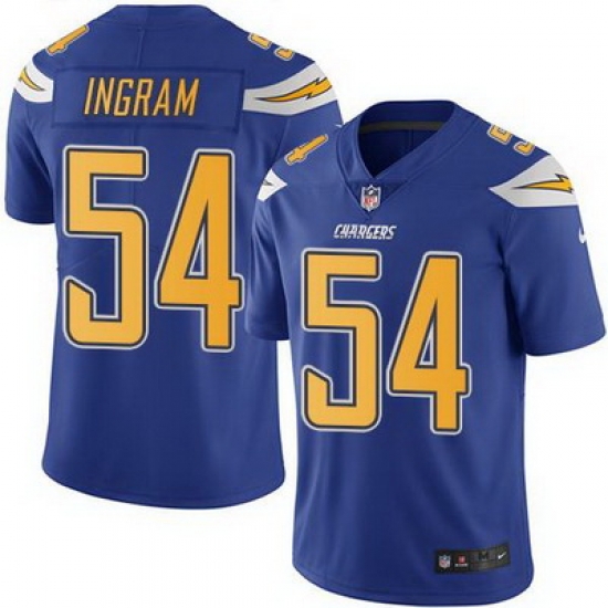 Nike Chargers #54 Melvin Ingram Electric Blue Mens Stitched NFL Limited Rush Jersey Nike Chargers #54 Melvin Ingram Electric Blue Mens Stitched NFL Limited Rush Jersey