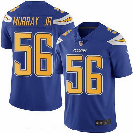 Nike Chargers 56 Kenneth Murray Jr Electric Blue Men Stitched NFL Limited Rush Jersey Nike Chargers 56 Kenneth Murray Jr Electric Blue Men Stitched NFL Limited Rush Jersey