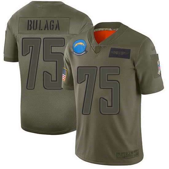 Nike Chargers 75 Bryan Bulaga Camo Men Stitched NFL Limited 2019 Salute To Service Jersey Nike Chargers 75 Bryan Bulaga Camo Men Stitched NFL Limited 2019 Salute To Service Jersey