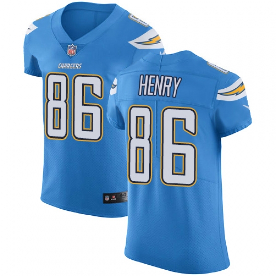 Nike Chargers #86 Hunter Henry Electric Blue Alternate Mens Stitched NFL Vapor Untouchable Elite Jersey Nike Chargers #86 Hunter Henry Electric Blue Alternate Mens Stitched NFL Vapor Untouchable Elite Jersey