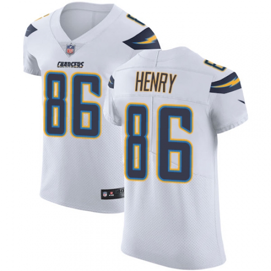 Nike Chargers #86 Hunter Henry White Mens Stitched NFL Vapor Untouchable Elite Jersey Nike Chargers #86 Hunter Henry White Mens Stitched NFL Vapor Untouchable Elite Jersey
