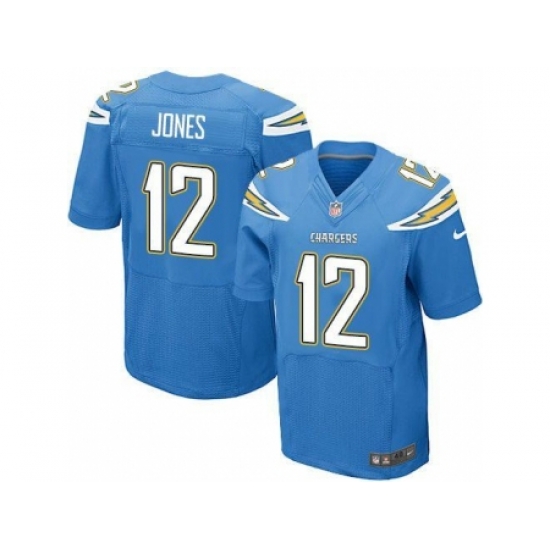 Nike San Diego Chargers 12 Jacoby Jones Blue Elite NFL Jersey Nike San Diego Chargers 12 Jacoby Jones Blue Elite NFL Jersey