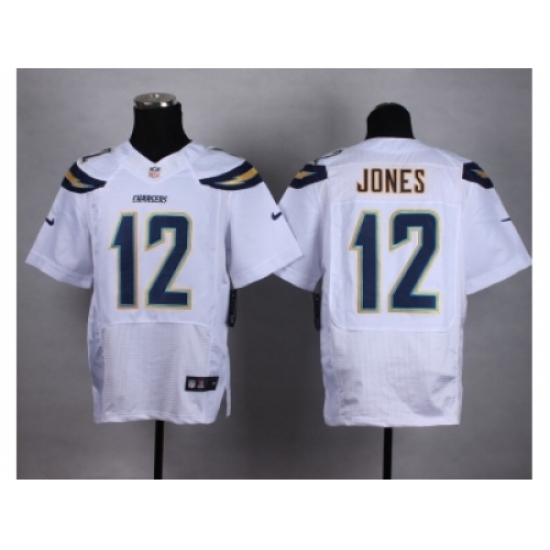 Nike San Diego Chargers 12 Jacoby Jones white Elite NFL Jersey Nike San Diego Chargers 12 Jacoby Jones white Elite NFL Jersey