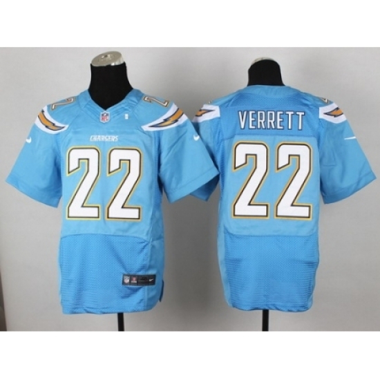 Nike San Diego Chargers 22 Jason Verrett Light Blue Elite NFL Jersey Nike San Diego Chargers 22 Jason Verrett Light Blue Elite NFL Jersey