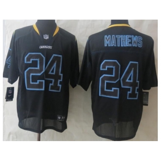 Nike San Diego Chargers 24 Ryan Mathews Black Elite Lights Out NFL Jersey Nike San Diego Chargers 24 Ryan Mathews Black Elite Lights Out NFL Jersey