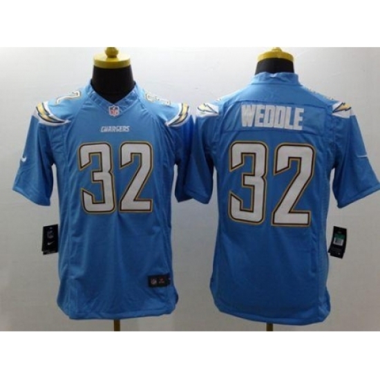 Nike San Diego Chargers 32 Eric Weddle Light Blue Limited NFL Jersey Nike San Diego Chargers 32 Eric Weddle Light Blue Limited NFL Jersey