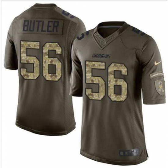 Nike San Diego Chargers #56 Donald Butler Green Men 27s Stitched NFL Limited Salute to Service Jersey Nike San Diego Chargers #56 Donald Butler Green Men 27s Stitched NFL Limited Salute to Service Jersey