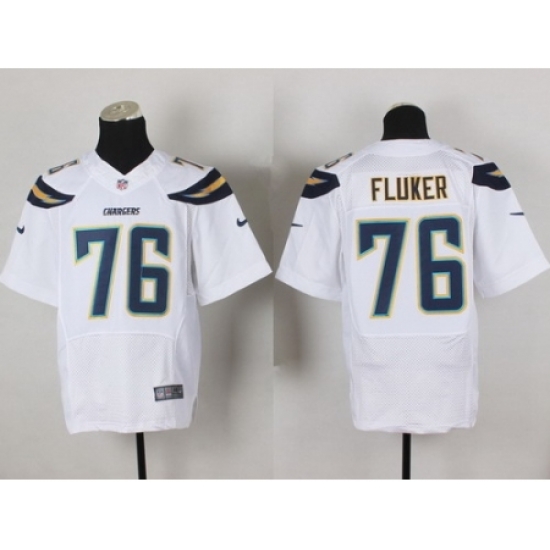 Nike San Diego Chargers 76 D.J. Fluker White Elite NFL Jersey Nike San Diego Chargers 76 D.J. Fluker White Elite NFL Jersey