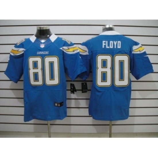 Nike San Diego Chargers 80 Malcom Floyd Light blue Elite NFL Jersey Nike San Diego Chargers 80 Malcom Floyd Light blue Elite NFL Jersey