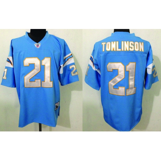 San Diego Chargers 21 L.Tomlinson light blue Throwback jerseys San Diego Chargers 21 L.Tomlinson light blue Throwback jerseys
