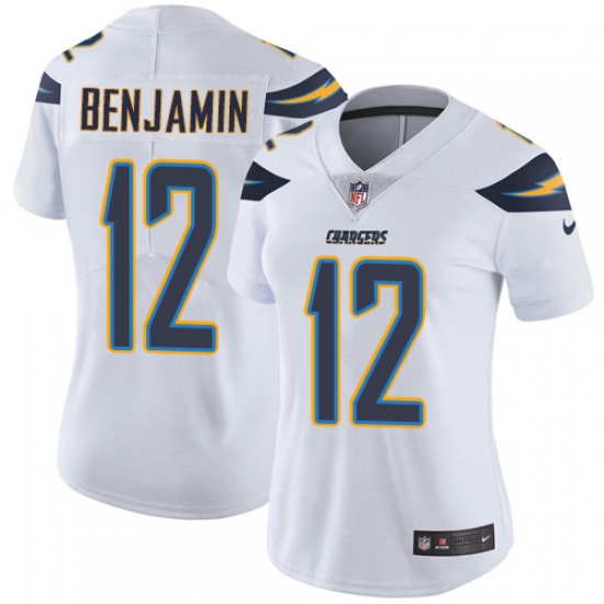 Nike Chargers #12 Travis Benjamin White Womens Stitched NFL Vapor Untouchable Limited Jersey Nike Chargers #12 Travis Benjamin White Womens Stitched NFL Vapor Untouchable Limited Jersey