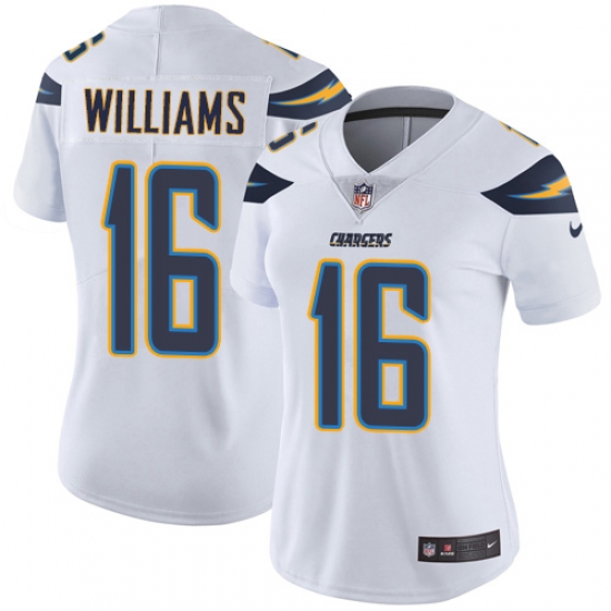 Nike Chargers #16 Tyrell Williams White Womens Stitched NFL Vapor Untouchable Limited Jersey Nike Chargers #16 Tyrell Williams White Womens Stitched NFL Vapor Untouchable Limited Jersey